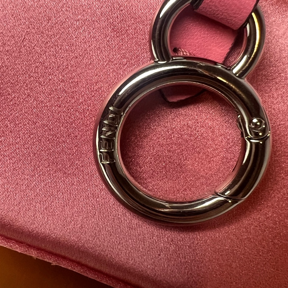 Pink Fendi Nano Baguette Rare Satin - Picture 5 of 13